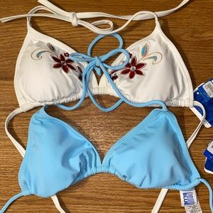 X2 Liquid Blue Bikini Tops